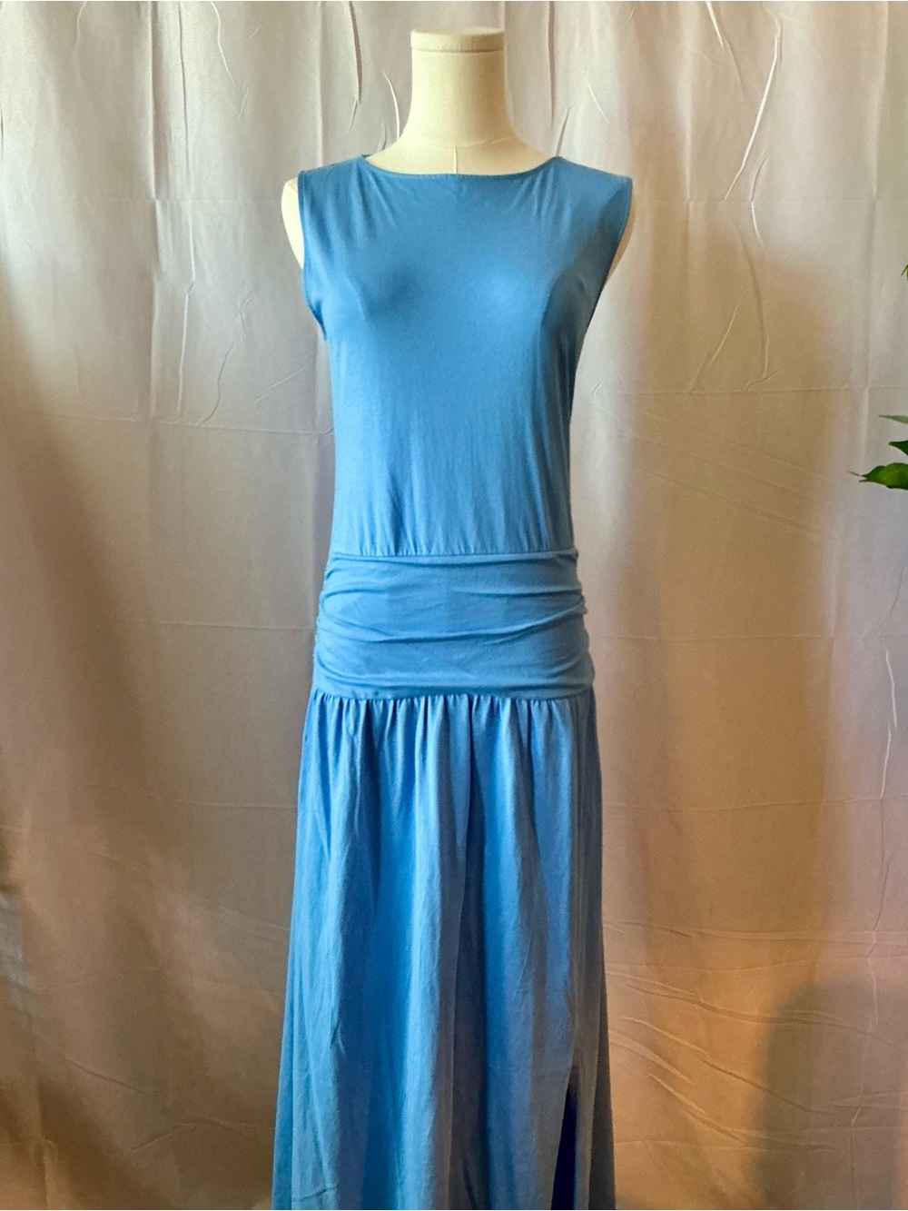 Nation LTD Cleo Laguna Blue Ruched Midi Dress Size S & M NWT - Picture 10 of 16